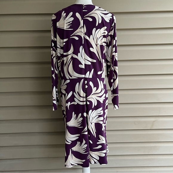 •Maggy London• Long Sleeve Side Twist Knit Dress - Size 18W - Picture 6 of 9